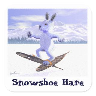 Snowshoe Hare Square Sticker