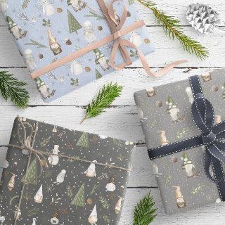 Snowy Forest Christmas Gnomes Pattern  Sheets