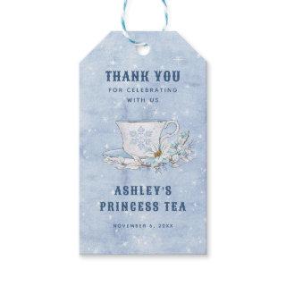 Snowy Winter Princess Tea | Thank You Gift Tags
