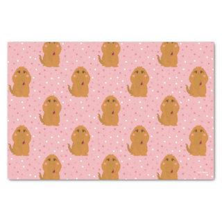 Snuffleupagus Pink Polka Dot Pattern Tissue Paper