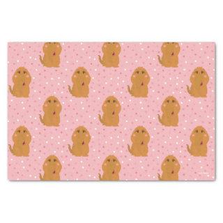 Snuffleupagus Pink Polka Dot Pattern Tissue Paper