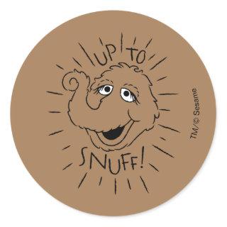 Snuffleupagus Skate Logo - Up To Snuff Classic Round Sticker