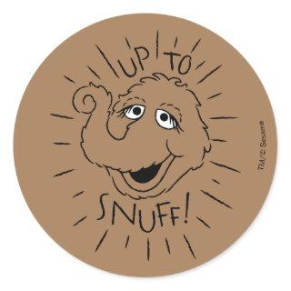 Snuffleupagus Skate Logo - Up To Snuff Classic Round Sticker