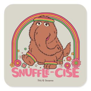 Snuffleupagus | Snuffle-Cise Square Sticker