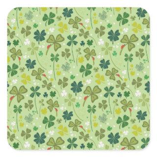 So Many Shamrocks Square Sticker