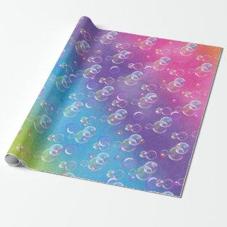 Soap Bubbles On Rainbow Abstract