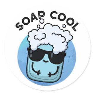 Soap Cool Funny Soap Pun  Classic Round Sticker