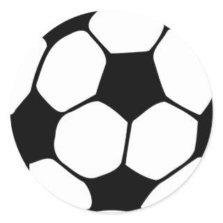 Soccer Ball Classic Round Sticker