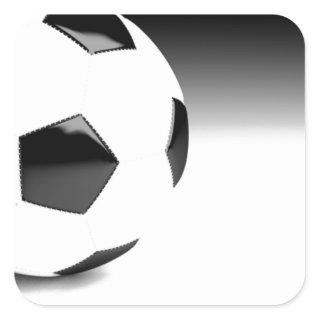 Soccer Ball Square Sticker