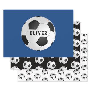 Soccer Football Ball Pattern Kids Name Birthday   Sheets
