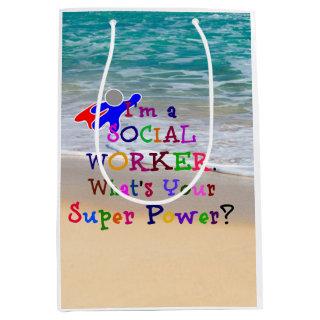 Social Worker to the Rescue Medium Gift Bag