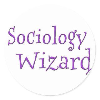 Sociology Wizard Classic Round Sticker
