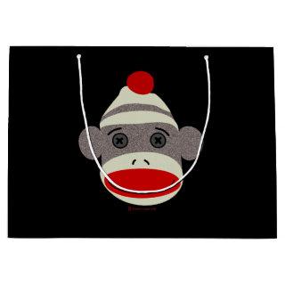 Sock Monkey Face Big Bag