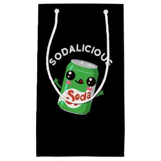 Soda-licious Funny Soda Pop Pun Dark BG Small Gift Bag