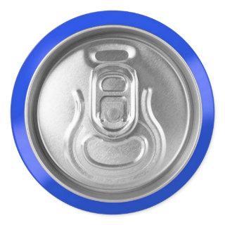 Soda Pop Can Top Classic Round Sticker