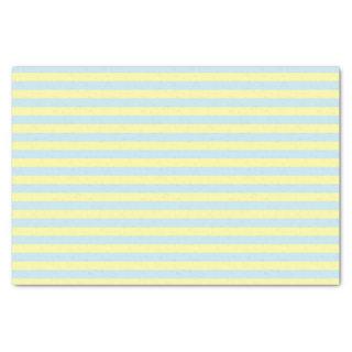 Soft Blue and Soft Yellow Stripes Tissue Paper