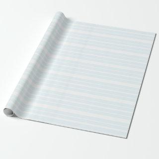 Soft Blue  and White Stripes