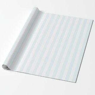 Soft Blue  and White Stripes