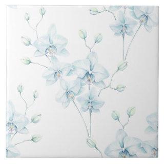 Soft Blue Orchid Ceramic Tile