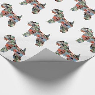 Soft Coated Wheaten Terrier Dog Geo Plaid
