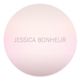 Soft Colors Fading Ombre Classic Round Sticker