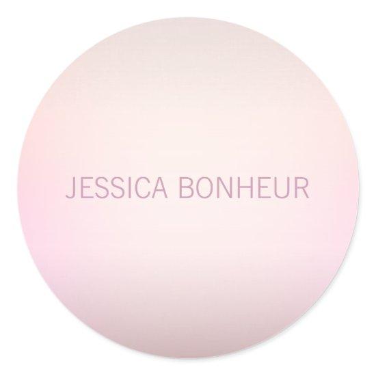 Soft Colors Fading Ombre Classic Round Sticker