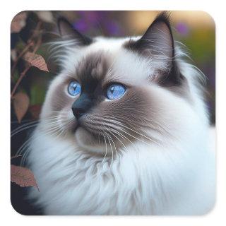 Soft & Fluffy Ragdoll Cat Sticker