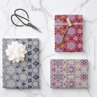 Soft Muted Colored Geometric Patterned  Sheets