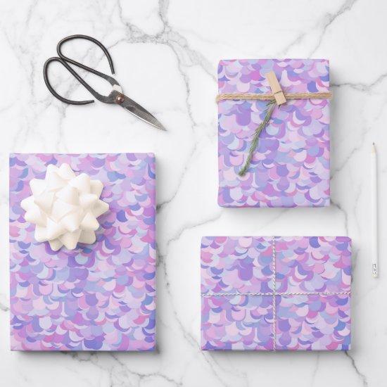 Soft Muted Groovy Pink and Purple  Sheets