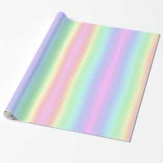 Soft Pastel Rainbow Aesthetic Gradient Stripes