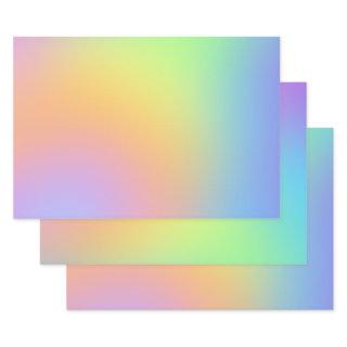 Soft Pastel Rainbow Gradient  Sheets