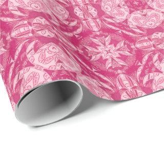Soft Pink Abstract Floral Mandala Pattern