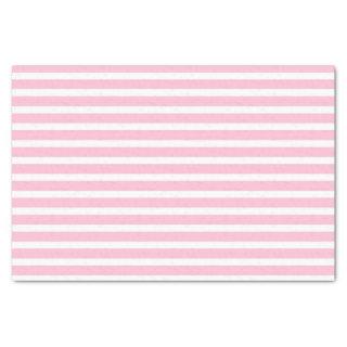 Soft Pink and White Stripes Tissue Paper