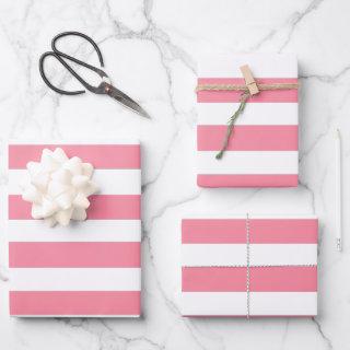Soft Pink and White Stripes  Sheets