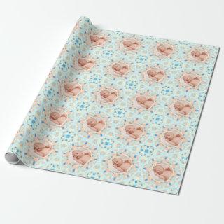 Soft Pretty Blue Custom Photo Mother’s Day Gift