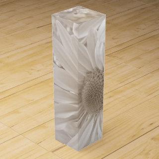 soft sepia daisy wine box