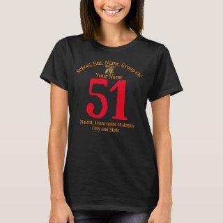 Softball Name Number Team Name City State T-Shirt