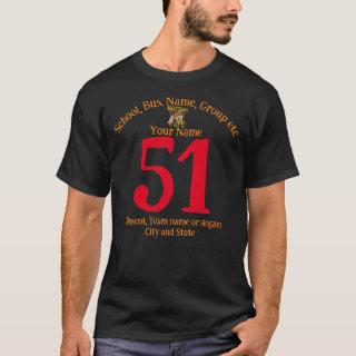 Softball Name Number Team Name City State T-Shirt