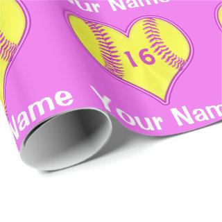 Softball  with NAME, Jersey NUMBER