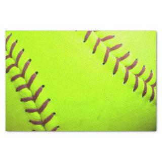 Softball Yellow Fast Pitch 8U 10U 12U Tissue Paper