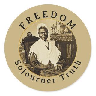 Sojourner Truth Feminist Abolitionist Freedom Classic Round Sticker