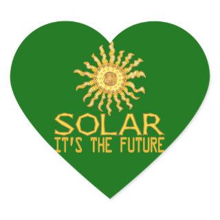 Solar Energy Heart Sticker