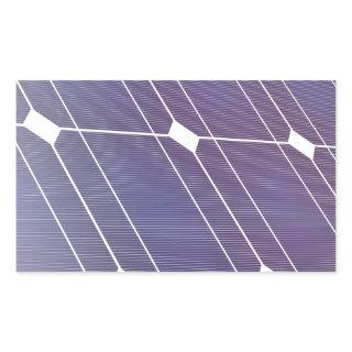 Solar panel rectangular sticker