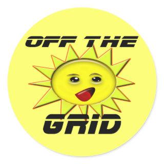Solar Power Gifts and Promotional Products T-shirt Classic Round Sticker