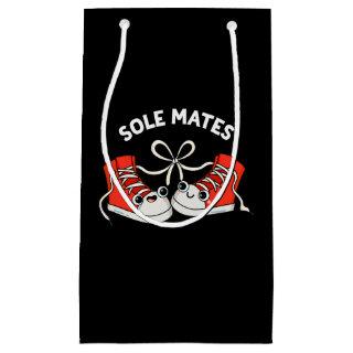 Sole Mates Funny Shoe Pun Dark BG Small Gift Bag