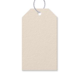 Solid antique white light beige gift tags