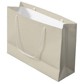 Solid bone white beige large gift bag