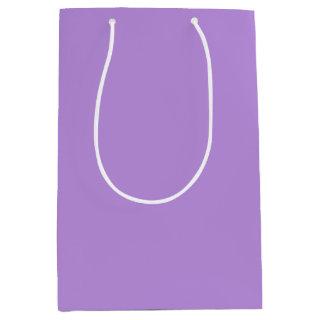 Solid bright lavender medium gift bag