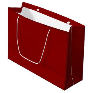 Solid cherry red maroon large gift bag