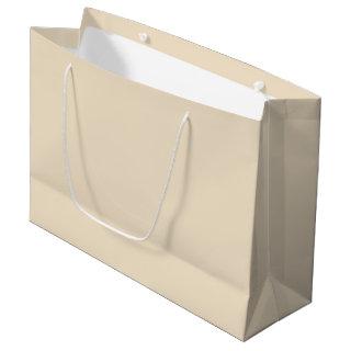 Solid color cream light beige large gift bag